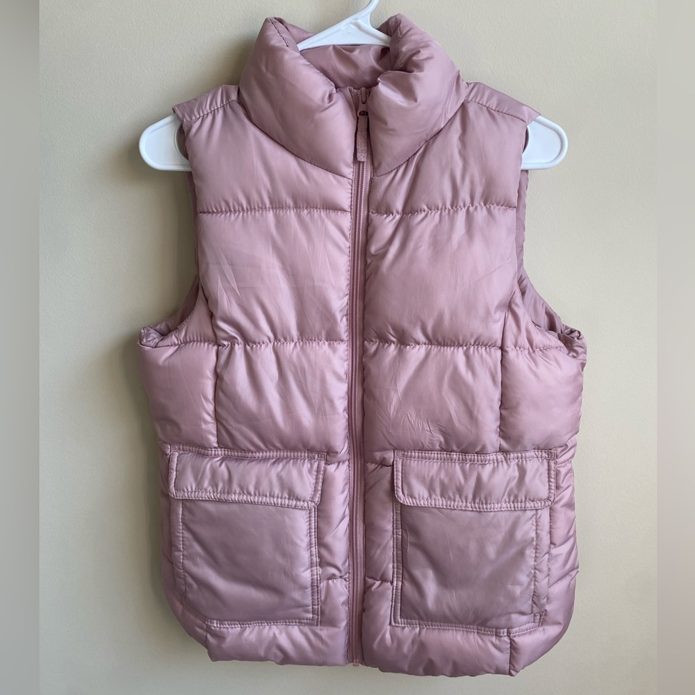 Mauve pink long vest size small